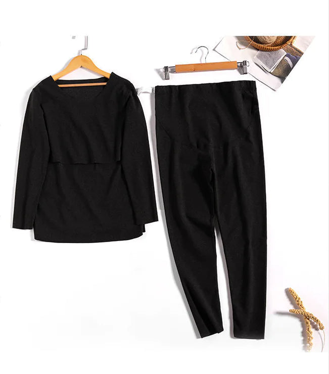 The Luna Nursing Pajama Set