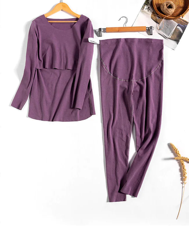 The Luna Nursing Pajama Set
