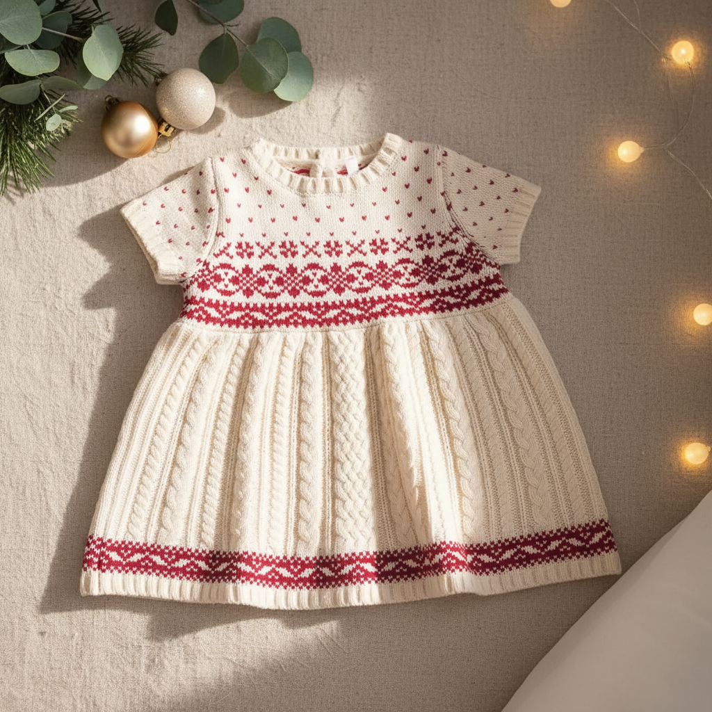 Holiday Knit Sweater Dress