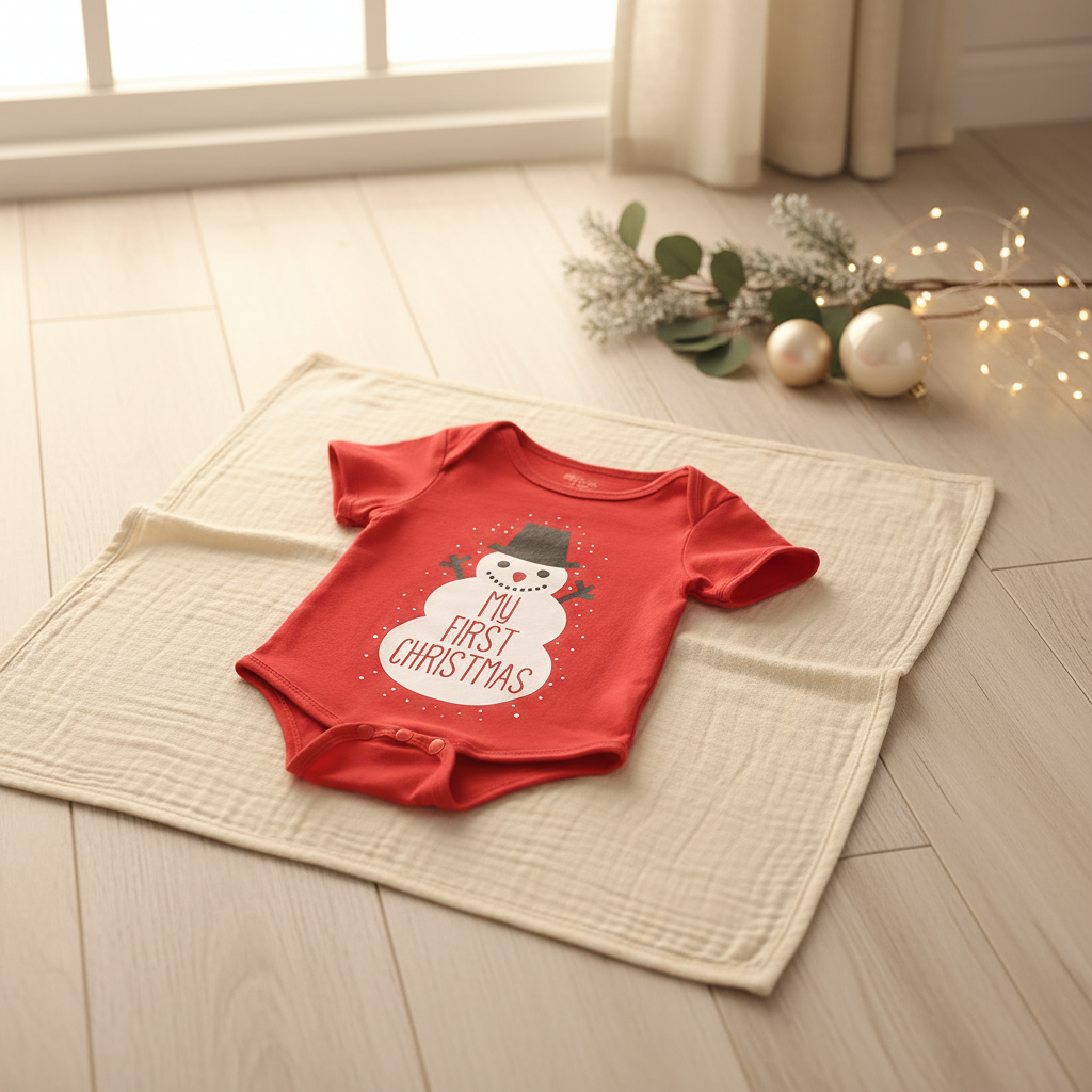 Christmas Baby Onesie – Snowman Design