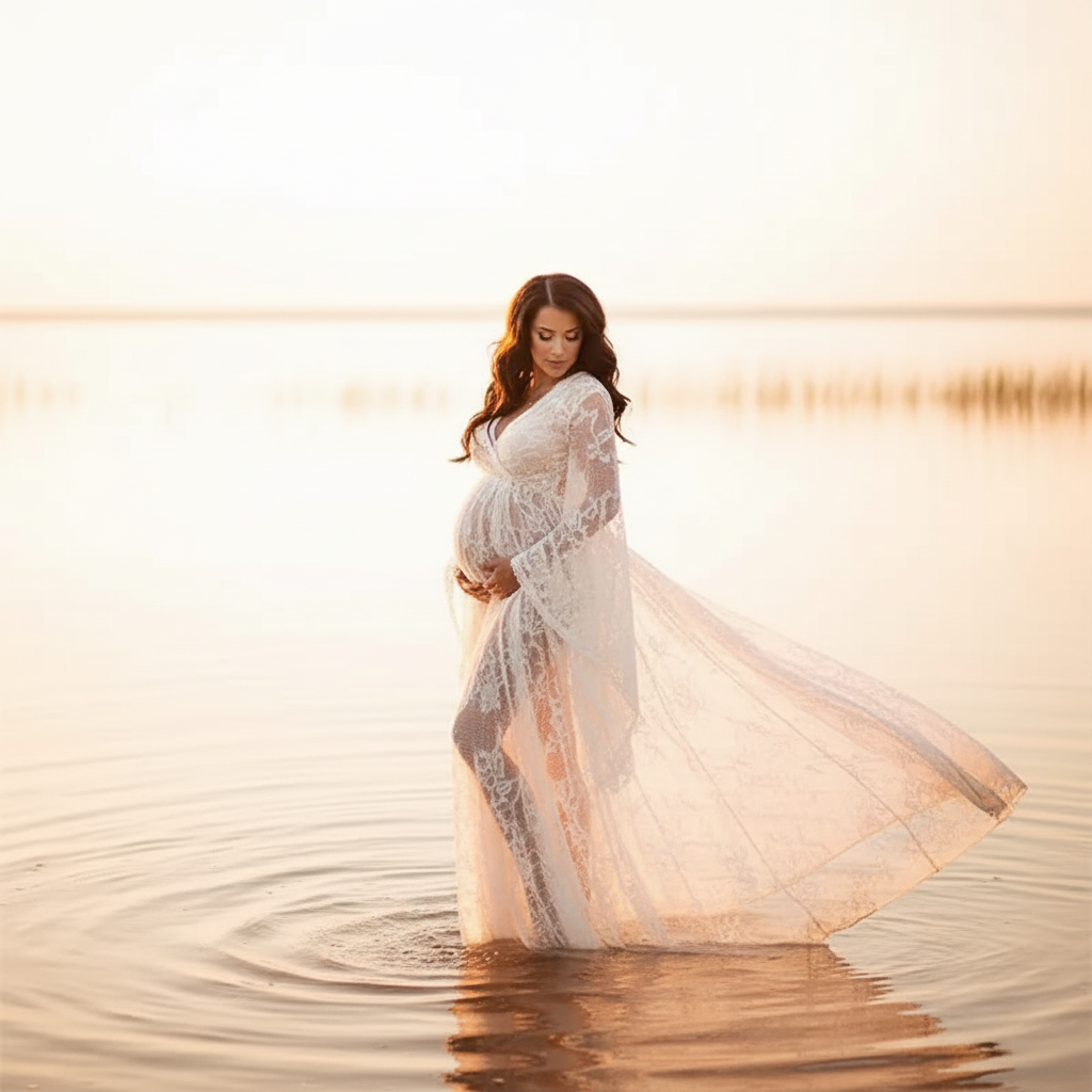 Lace Dream Maternity Gown