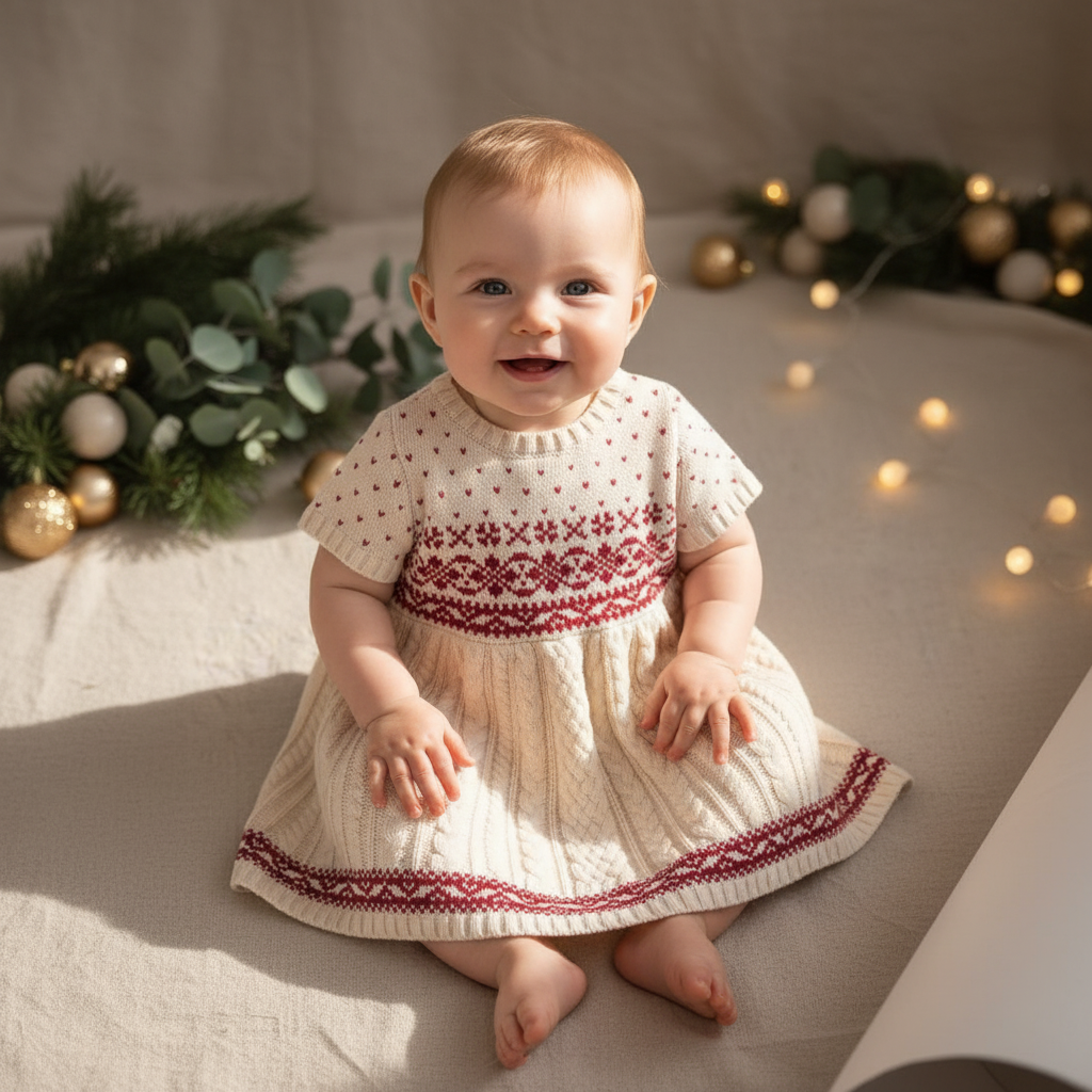Holiday Knit Sweater Dress