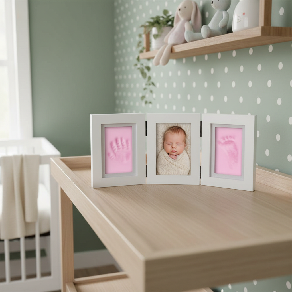 Baby Hand and Footprint Keepsake Frame
