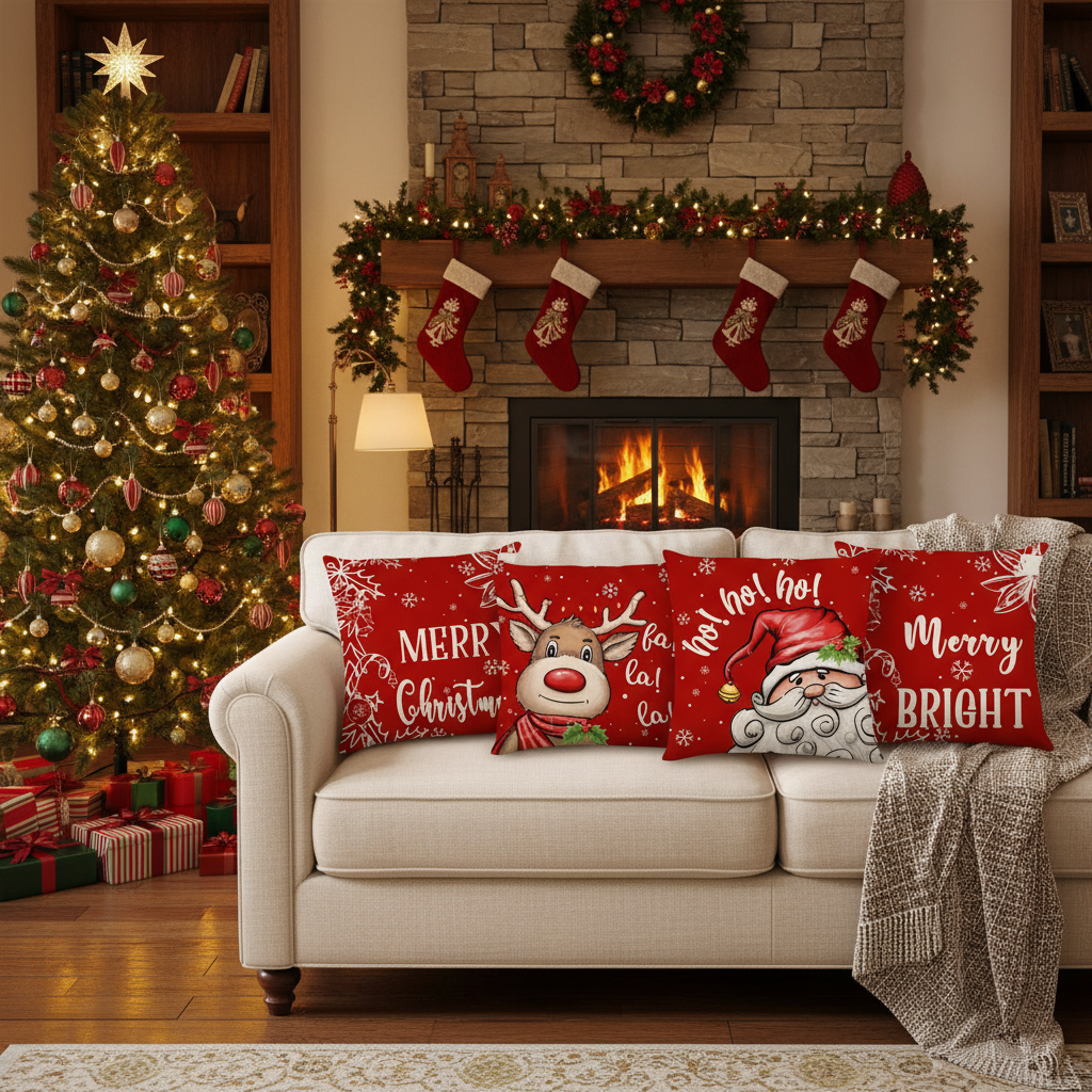 Nordic Christmas Pillow Cover